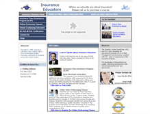 Tablet Screenshot of insuranceeducators.com