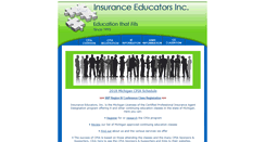 Desktop Screenshot of insuranceeducators.net